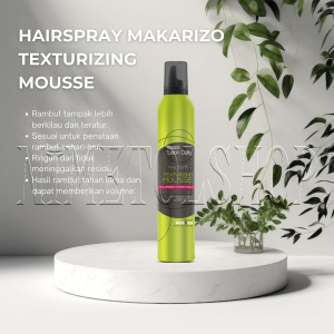 MAKARIZO Professional Salon Daily Texturizing Mousse 376ml VOLUMIZING STRONG HOLD Styling Foam