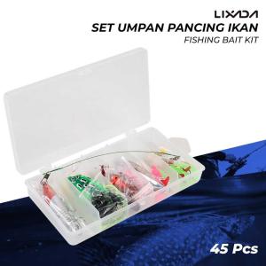 45 PCS PAKET UMPAN PANCING MINNOW LURE IKAN SET FISHING BAIT KIT - DWS250-C UMPAN PANCING TIRUAN UMP