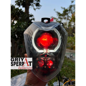 Lampu depan satria fu thailand pertama costume biled billed laser