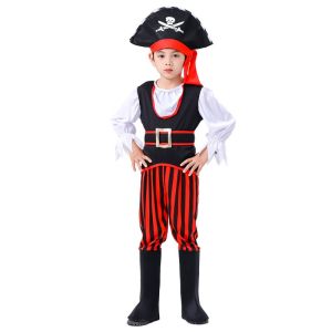 ToyStory Pirate Boy Girl costume pirate of Caribbean cosplay boys Girls clothes prop suit Carnival party costume for kids
