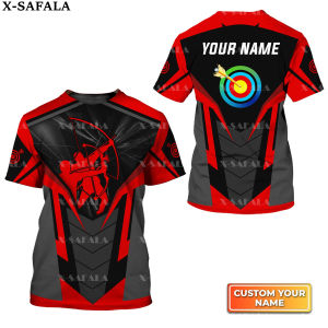 Mens short sleeved breathable T-shirt round neck archery team player customized 3D printingoutdoor casual fashionsummer h260617