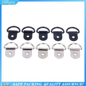 [COD] 10pcs Stainless Steel D Shape Pull Hook Tie Down Anchors Ring Iron Cargo Tie Down Ring For Trailers RV Boats Accessories