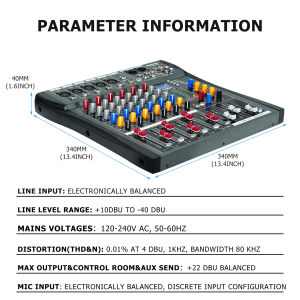 mixer audio 6 8 12 channel Professional mixer Bluetooth USB sound audio interface for recording karaoke dj digital system original