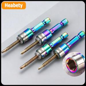 【2-3 ngày giao hàng】 1 4pcs Ratchet ổ cắm hàng loạt Bộ chuyển đổi công cụ kim Loại tay áo cờ lê 8mm lục giác Shank tác động ổ cắm cờ lê điện khoan chuyển đổi