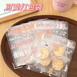 Cute Cartoon Gift Bag Rabbit Rabbit Self-sealing Bag Transparent Dream Bear Packing Bag Multi-functional Packaging Bag
