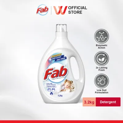 Fab LOW SUD Laundry Detergent Gentle Care 3.2kg