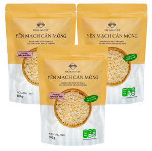 Combo 15kg Yến Mạch Nguyên Hạt Cán Dẹt (3 túi 500g) DK Harvest nhập khẩu Úc - yến mạch úc yến mạch giảm cân ngũ cốc giảm cân yến mạch ăn liền yến mạch cán dẹt