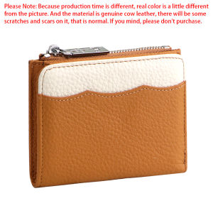 Royal Bagger RFID Blocking Short Wallet Genuine Leather Multi-card Slots Credit Card Holder Coin Purse for Daily Use 1888