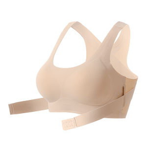 Maniyun Front Buckle Seamless Bra Back Support Posture Adjutable Push Up Bra Non-wired Comfort Sports Bra Lingerie