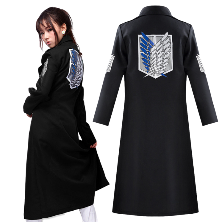 Anime Attack on Titan Cloak Cosplay Costume Alan Mikasa Jacket