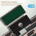 Womier wd75 75% bàn phím với qmk/thông qua gỗ Bàn phím chơi game tri-chế độ không dây cơ khí tùy chỉnh bàn phím RGB hot swappable. 
