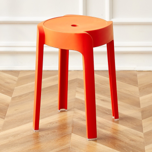 OUTDOORMORE Nordic Style Plastic Stool Thinked Dining Chair Durable Plastic Chair Monoblock Chair