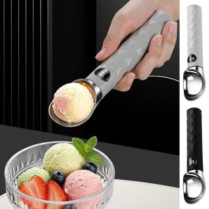 MKEB MALL LED Display Electric Heated Ice Cream Scoop Waterproof Fast Heating Self Warming Dessert Gadget Efficient USB Charging Ice Cream Dipper Hard Ice Cream