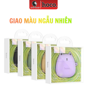 Tai Nghe Bluetooth Hoco EW45 5.3 Không Dây Cute Hình Mèo Dễ Thương Hộp Sạc 350mAh Pin 5 Giờ