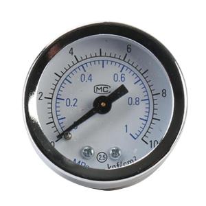 Pressure Gauge Y40/Y50 Thread Pressure Gauge 0-1.0MPa / 0-10kgf/cm² Pressure Gauge Aluminum Thread Shatter-proof Gauge