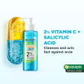NEW Garnier Anti Acne Salicylic Acid Gel Wash Gentle Cleanser (120ml) - Skincare for pimple, open pores, acne prone skin. 