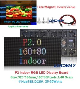 P2 Indoor Full Color LED Display LED Signage LED Digtal Signage LED Video Wall Screen LED Panel LED Display Board LED Matrix Sign LED Module for Exhibition Banquet Hall Lecture Hall School Church Shopping Mall Hotel
