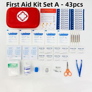 47 in 1 Hard Shell First Aid Kit Outdoor Camping Medical Bag Raw Medicine Tote Emergency Kit
