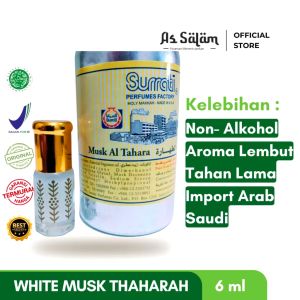 Eau De Parfum White Misk Thaharah Non Alkohol  Parfum Import Tahan Lama - 6 ml