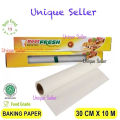 Baking Paper Roll 30cm x 10 meter Putih Best Fresh Anti Lengket / Kertas Roti Roll 30 cm x 10 meter Bestfresh / Alas Roti Roll 30cm x 10 meter. 