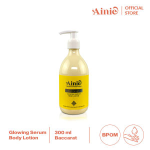 Ainie Glowing Serum Body Lotion 300 ML Krim Badan Glowing and Moisturized Skin Mencerahkan dan Melembabkan Kulit BPOM