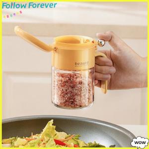 【Follow】【New Arrived】 COD Sealed Seasoning Jar Moisture-proof Seasoning Jar With Spoon Kitchen Salt Seasoning Box Seasoning Salt Shaker