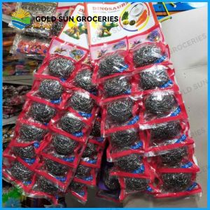 12pcs Original Dinosaurs steel wool Brush pot steel ball stainless steel household decontamination