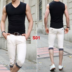 [ Free Ship ! ] - Áo ba lỗ cổ tim nam thấm hút mồ hôi chất thun lạnh co giãn 4 chiều