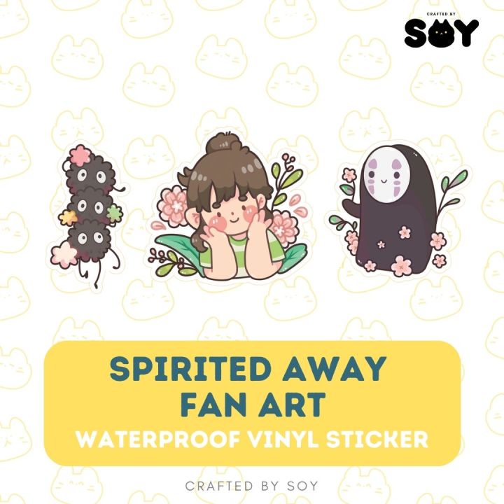 Studio Ghibli Spirited Away Fan Art Waterproof Vinyl Sticker