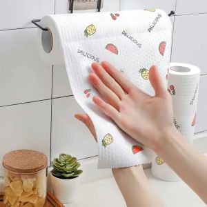 Cuộn 42-75-130-170 Khăn Giấy Vải Lau Nhà Bếp Đa Năng Lau Bếp Lau Chén Bát Có Thể Tái Sử Dụng-NIEVE