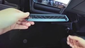 For Tesla Model Y/YL Rear Center Air Vent Cover ABS Anti-Dust Outlet Guard 1PCS