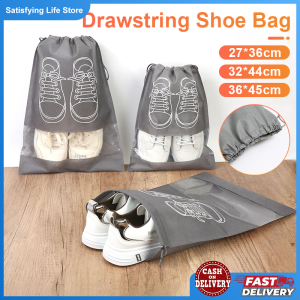 Frosted Drawstring Shoe Bag Outdoor Travel Storage Bag Indoor Shoes Dustproof Bag Portable Travel Organizer Storage Bags Pouch