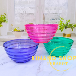 6 Mangkuk MEWAH KRISTAL TEBAL TAHAN PANAS MANGKUK BAKMIE 7 INCH