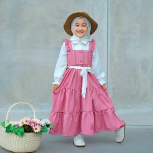Baju Anak Anak Perempuan Dress Anak Import SANRA DRESS KIDS SYAKILLA Umur 9-11 Tahun Ukuran S-XL