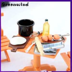 【Greenwind】 1ชุดตุ๊กตาครัวขนาดเล็กรุ่น DIY ตุ๊กตาเฟอร์นิเจอร์อุปกรณ์เสริม