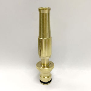 Hodeso High-Pressure Water Gun Nozzle / Adjustable High Pressure Water Spray Gun Brass Nozzle Garden Hose Pipe Lawn Car