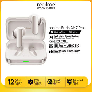 realme Buds Air7 Pro (AI Live Translator | Aviation Aluminum Design | 11+6mm Dual-dac driver)