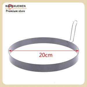 [COD] 9 10 15 20cm Bánh Vòng khuôn kim loại chiên trứng Shaper không dính trứng vòng nấu ăn