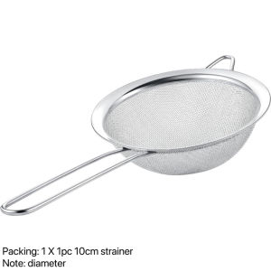 3pcs set stainless steel strainer with container flour stainless for frying oil strainer for drain cooking