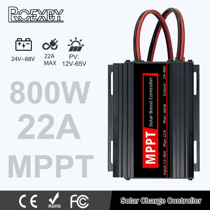 MPPT Booster Solar Controller 22A 800W PV 12V~65V Input Step