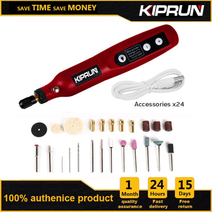Ready stock] KIPRUN Grinder Tools, Cordless Rotary Tool, 3.7V