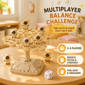 Capybara Balance Tree Math Game Kids Stacking Board Game Family Party Interactive Toy Gift