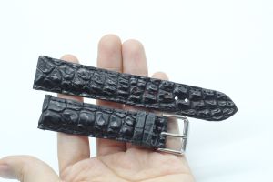 [FREESHIPMAX] Dây đồng hồ nam size 22mm 20mm .dây da đồng hồ gai chân cá sấu gắn chốt thông minh khóa kim không rỉbảo hành 6 tháng tặng kèm móc khoá da bò Songhan Leather