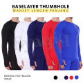 Manset Lengan Panjang Pria / Baselayer Pria / Manset Olahraga / Baju Sepeda. 