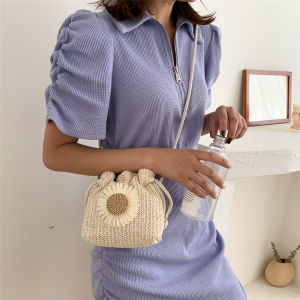 Masterbag- Daisy Tas Serut / Tas Selempang Rajut Sunflower