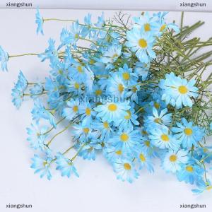 [COD] xiangshun 52cm White Daisy Artificial Flower 5 Heads Silk White Chamomile Flower Bouquet DIY Home Garden Party Wedding Decoration