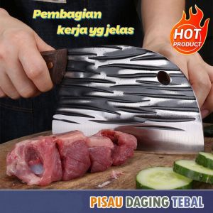 IMB.J201 Pisau Koki Super Tajam JAPANESE SUPER KNIFE Stainless Steel Pisau Ikan daging buah termurah