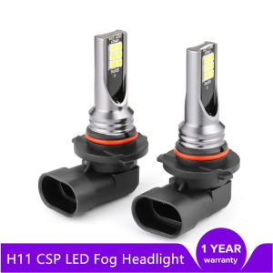 H11 Led 9005 HB3 9006 HB4 H8 H9 Car Fog Lamp CSP LED Headlight Bulbs 6000K White Auto Fog Lamp Day Running Light 12V/24V