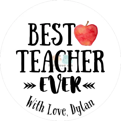 [SG SELLER][👦Kids Love em👧] Customised Teachers Day Thank You Stickers For Happy Teachers Day