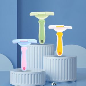 ZXCE ป้องกันการพันกัน น้ำยาขจัดขนสัตว์เลี้ยง ฟลีซ ปลอดภัย หวีดูแลแมว หลายฟังก์ชัน ป้องกันการลื่น หวีลดความหนาสำหรับสัตว์เลี้ยง สำหรับการดูแลสุนัข